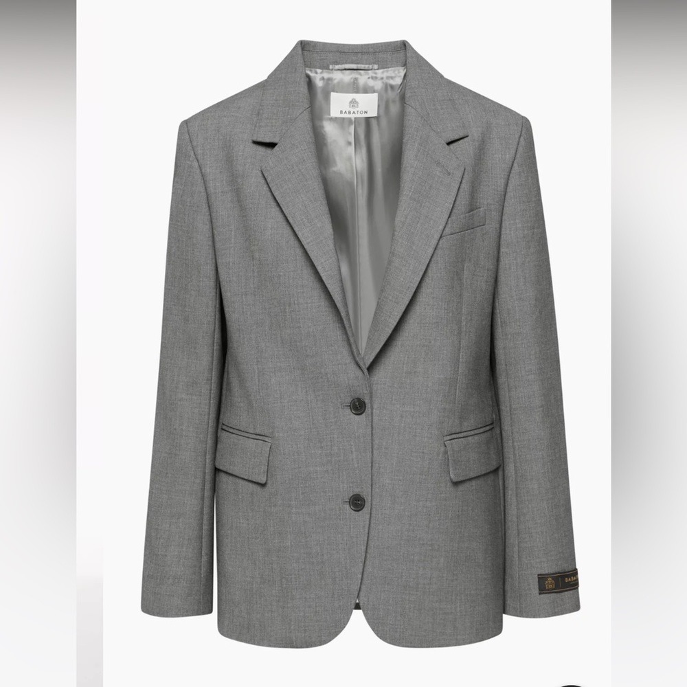 Aritzia Strategy Blazer, Heather Grey, Size Small